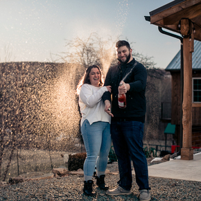 Engagement session in PA at Wallenpaupack Creek Farm CTDH-12