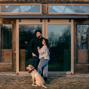 Engagement session in PA at Wallenpaupack Creek Farm CTDH-3